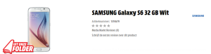 Media Markt Black Friday aanbieding 9 Samsung Galaxy S6 32GB voor 490 euro