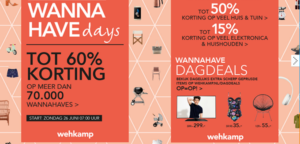 Wehkamp Wannahave days 2016 folderacties.nl
